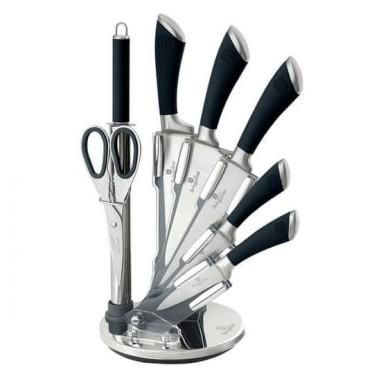 Set de Cutite inox, 8 piese pe suport, Black Infinity Line, Berlinger Haus, BH 2042 - Berlinger Haus produs de vanzare-poza- 1