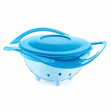 Bol multifunctional cu capac si rotire 360 grade BabyJem Amazing Bowl (Culoare: Portocaliu)